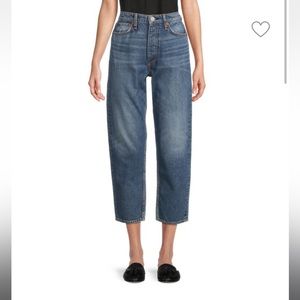 Rag and Bone Alissa High Rise Barrel Leg Cropped jean